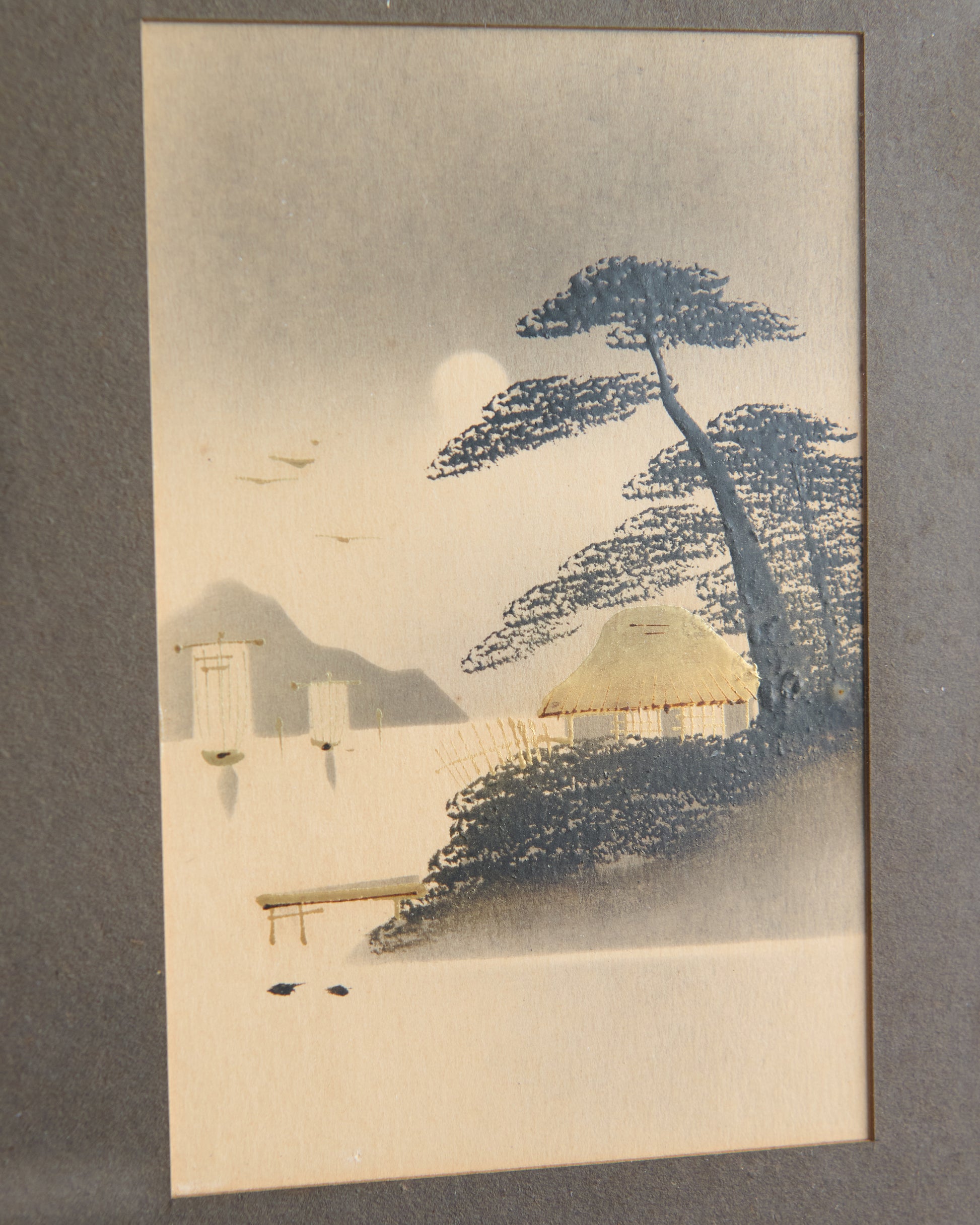 The House Beneath the Pine - Woodblock Print, c.1950