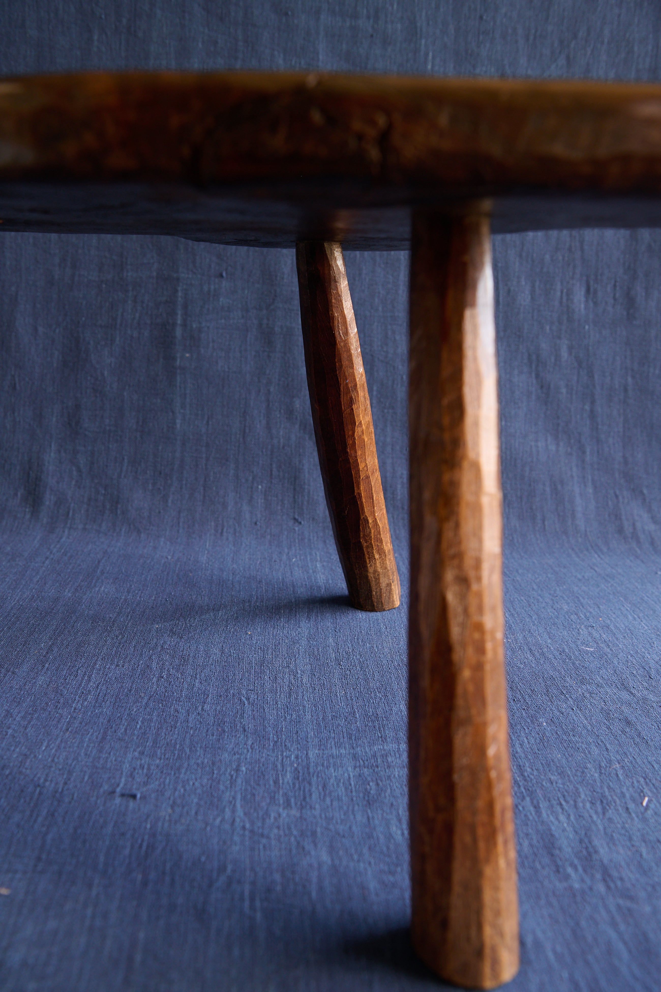 Tabouret du Cœur - Hand-Carved Alpine Stool