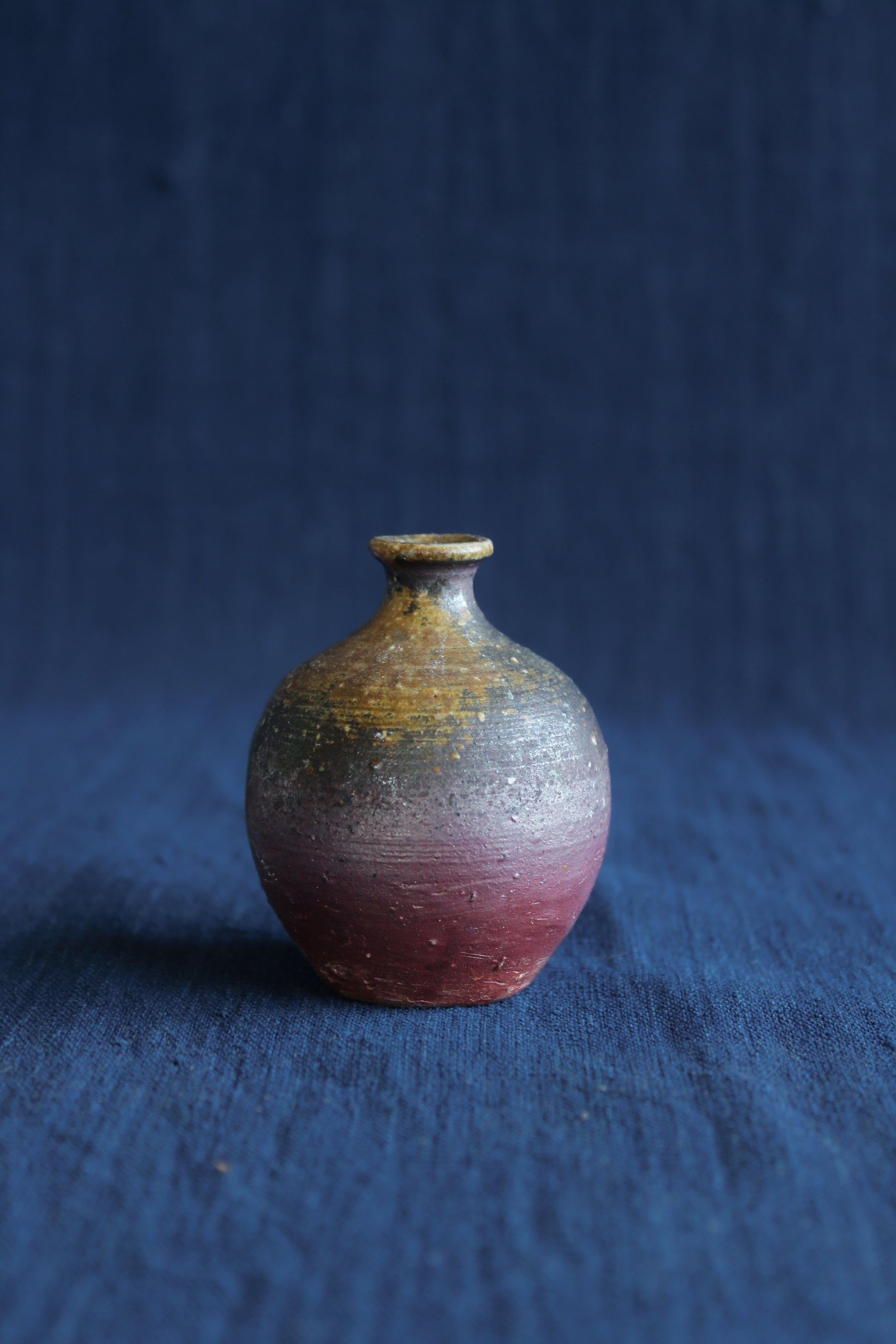 Miniature Yakishime Stoneware Vase