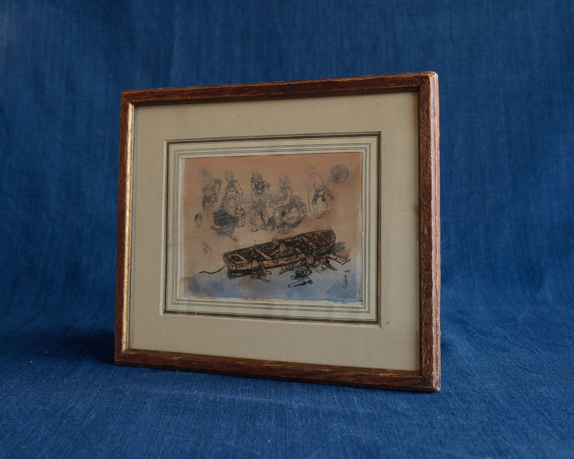 Hand-Colored Etching by Adolphe Hervier, 1848