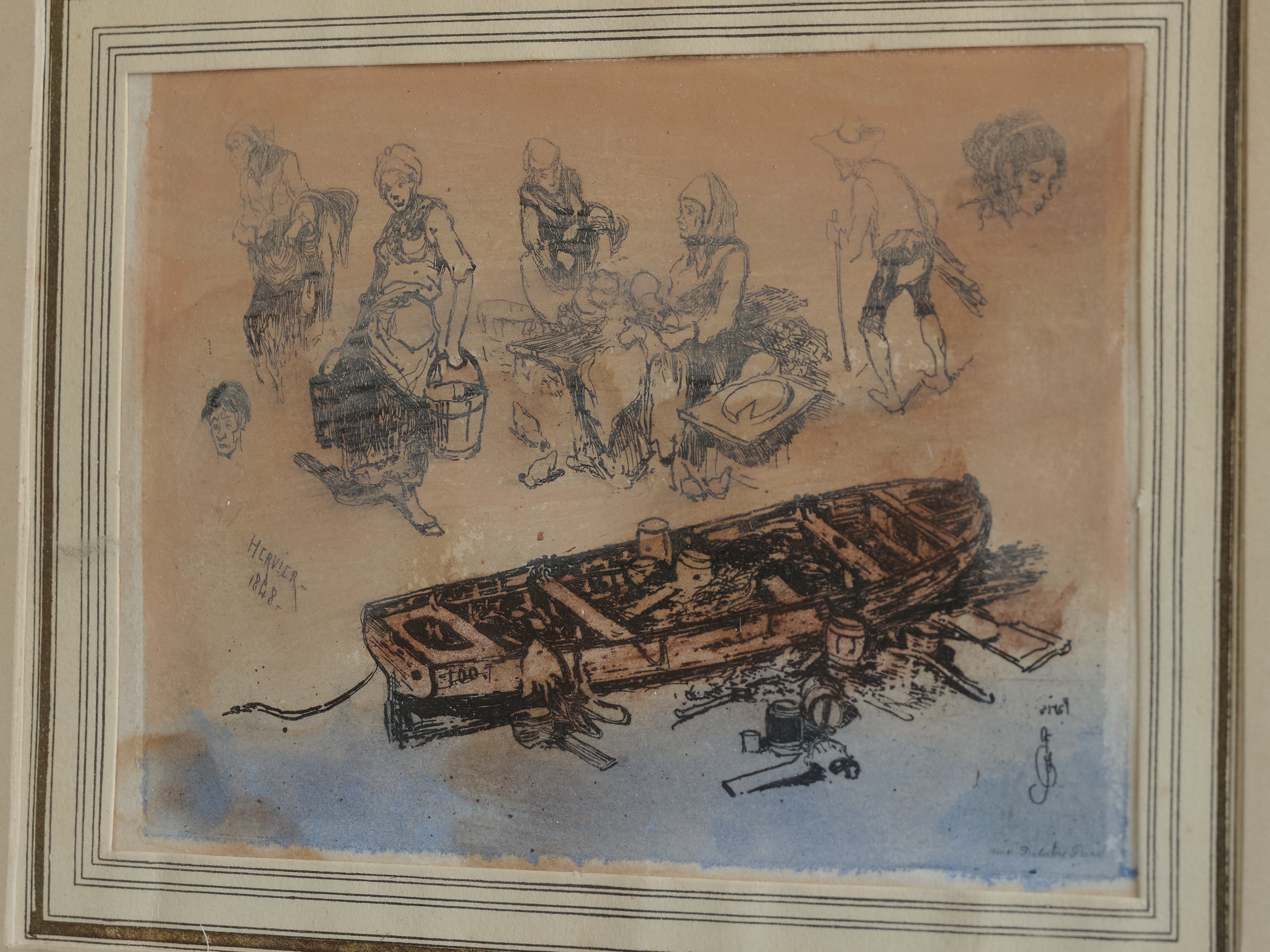Hand-Colored Etching - Adolphe Hervier, 1848