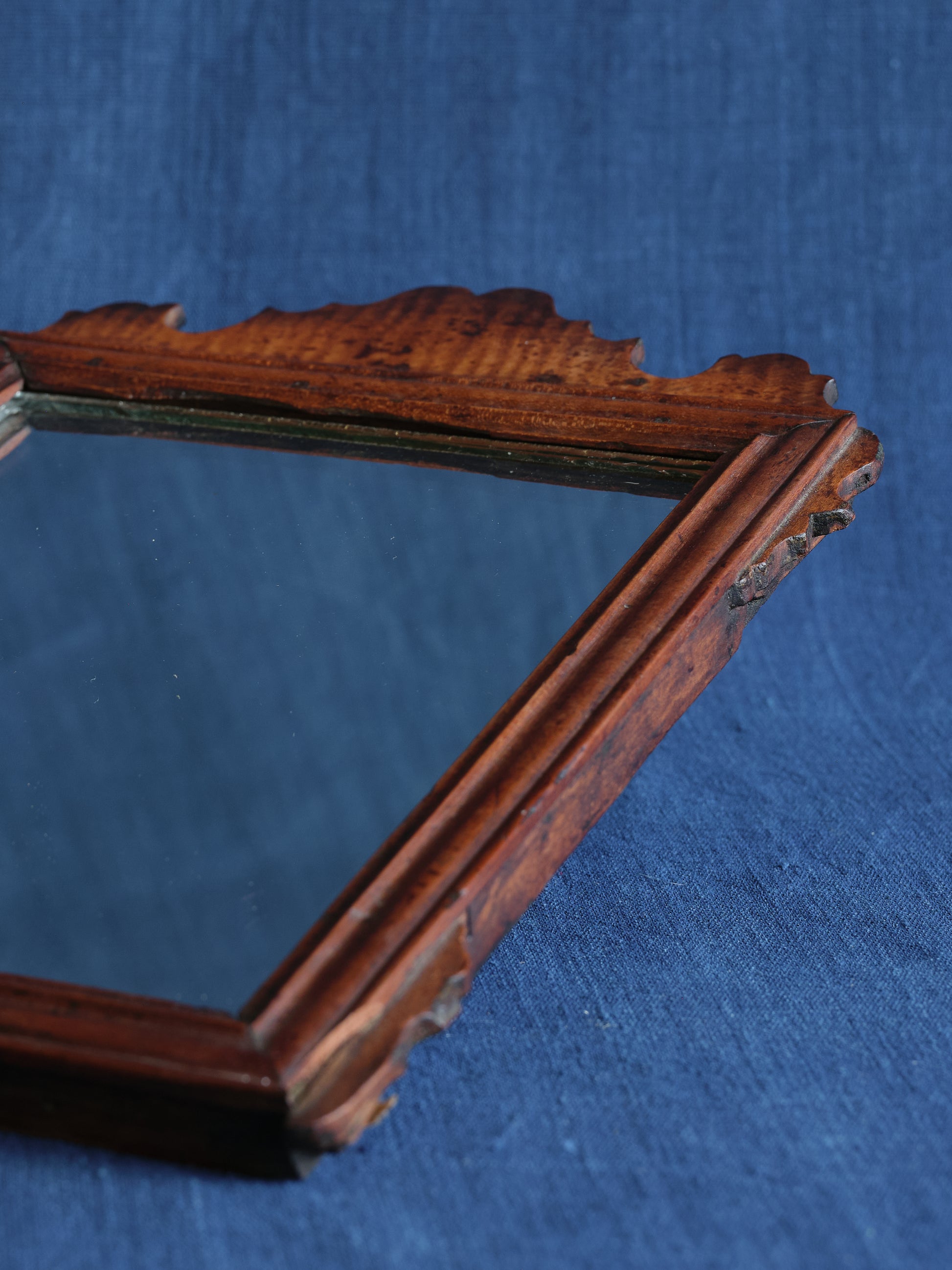 Antique Chippendale Wooden Mirror