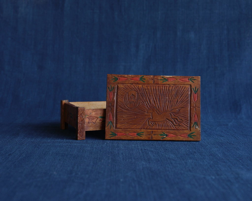 Japanese Folk Carved Box – 1969 Student Work