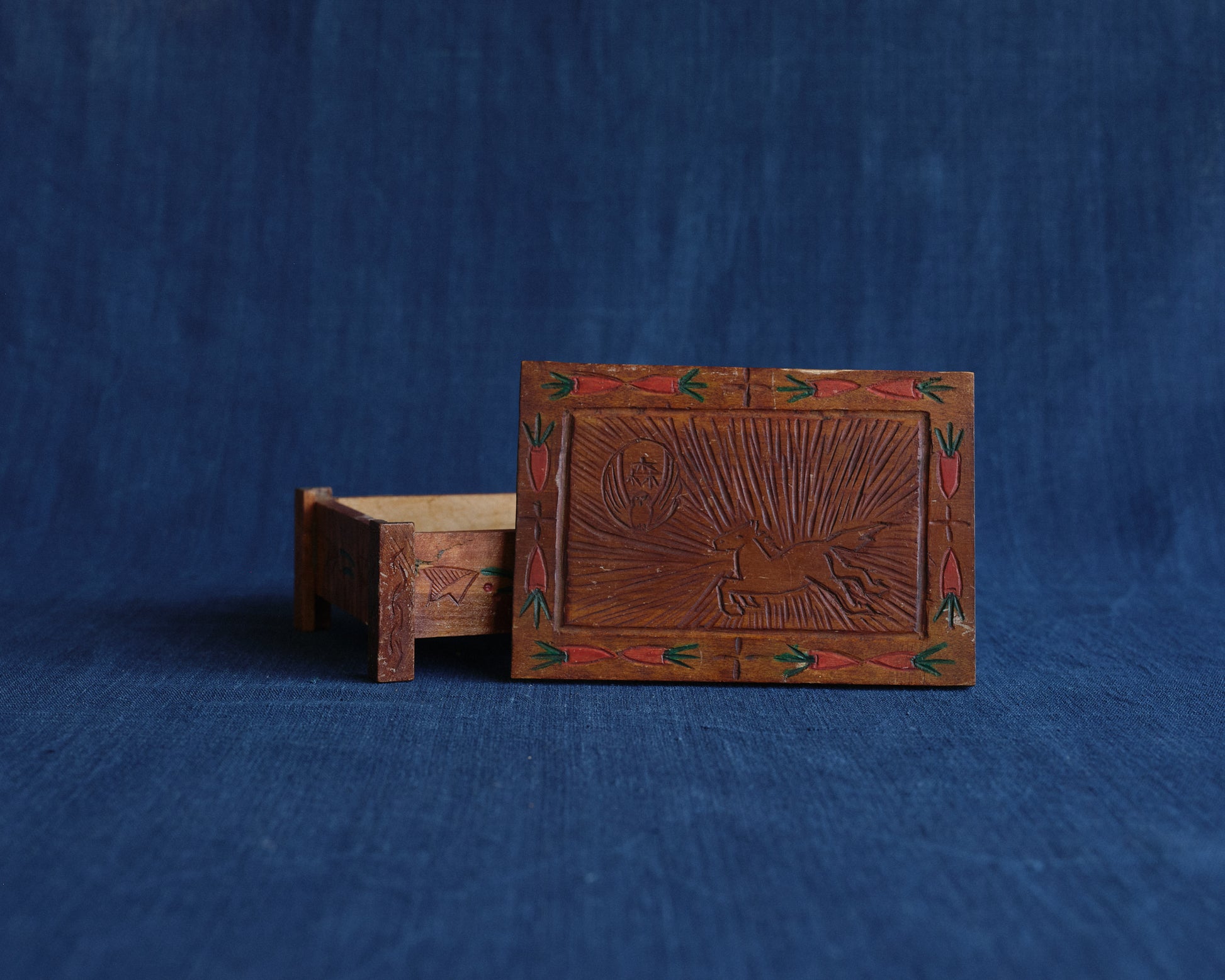 Japanese Folk Carved Box – 1969 Student Work