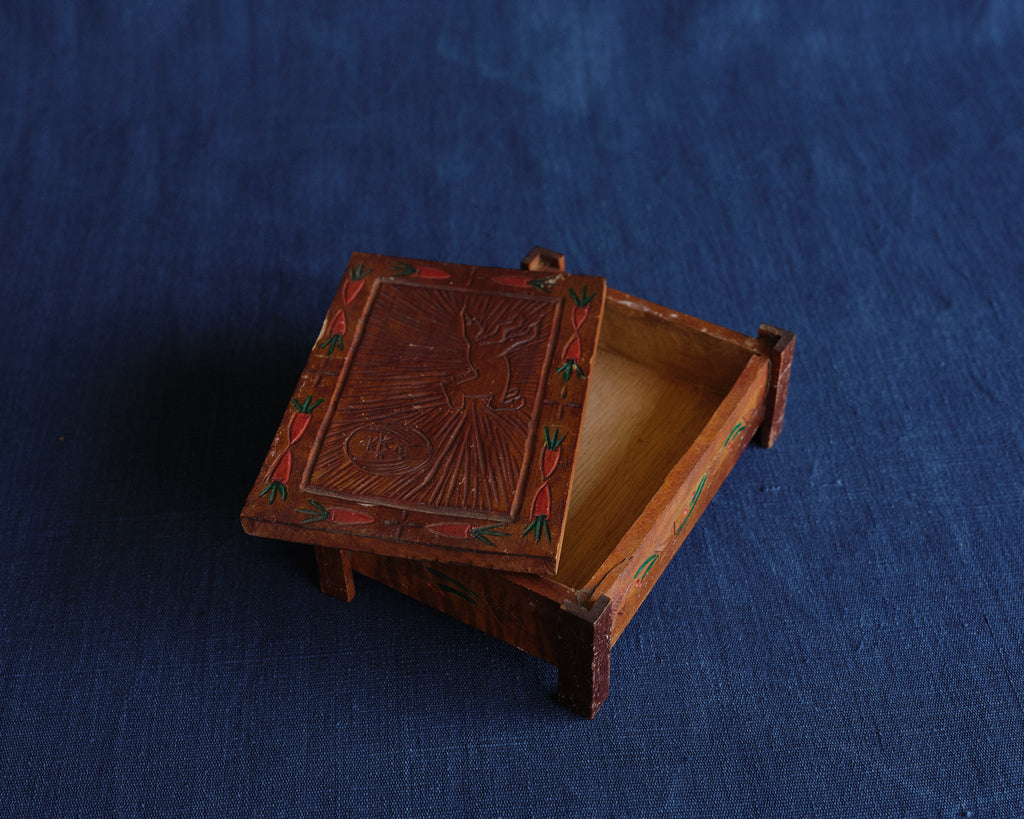 Japanese Folk Carved Box – 1969 Student Work