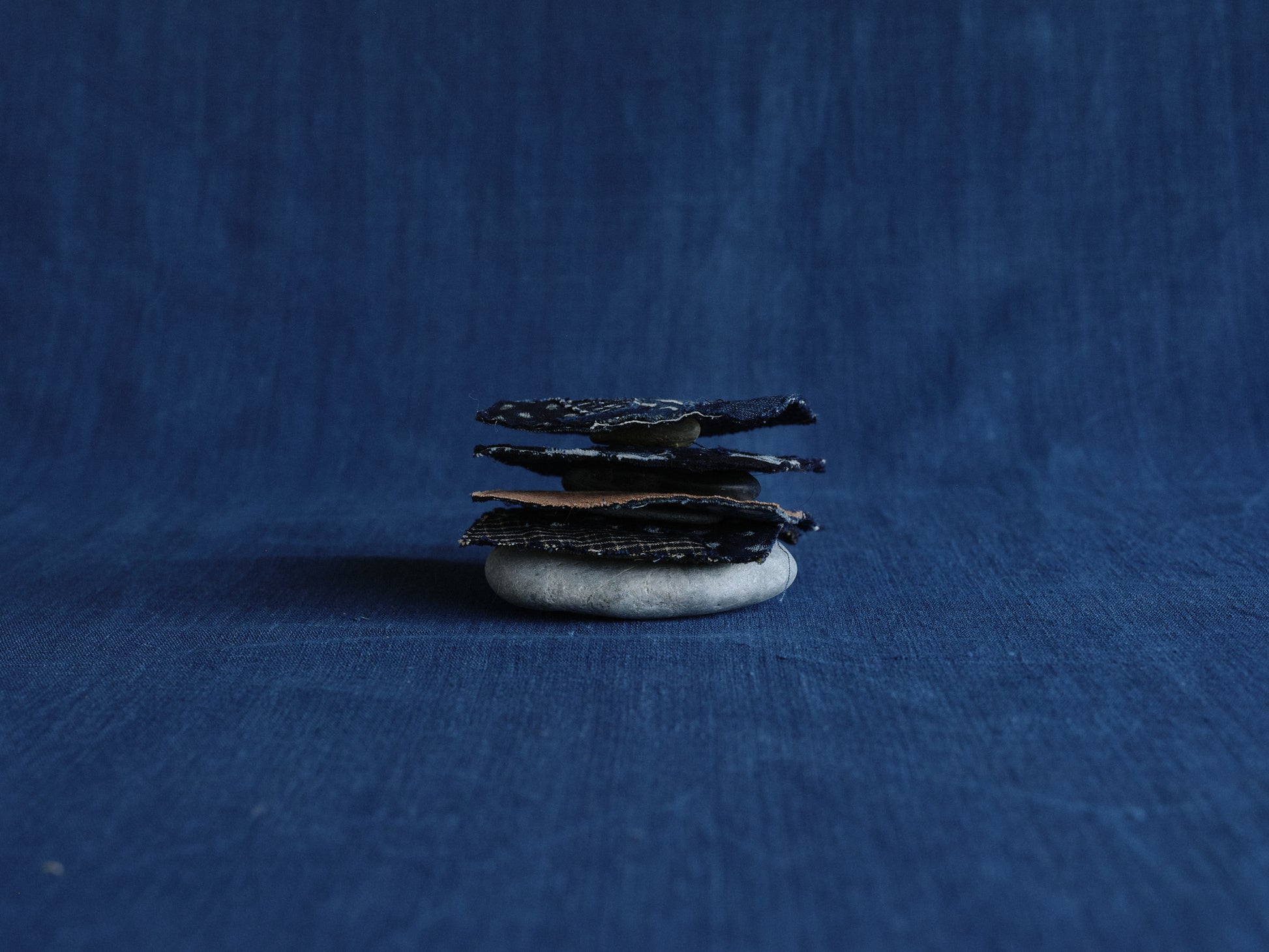 Hand-stitched Indigo Patchwork Coasters