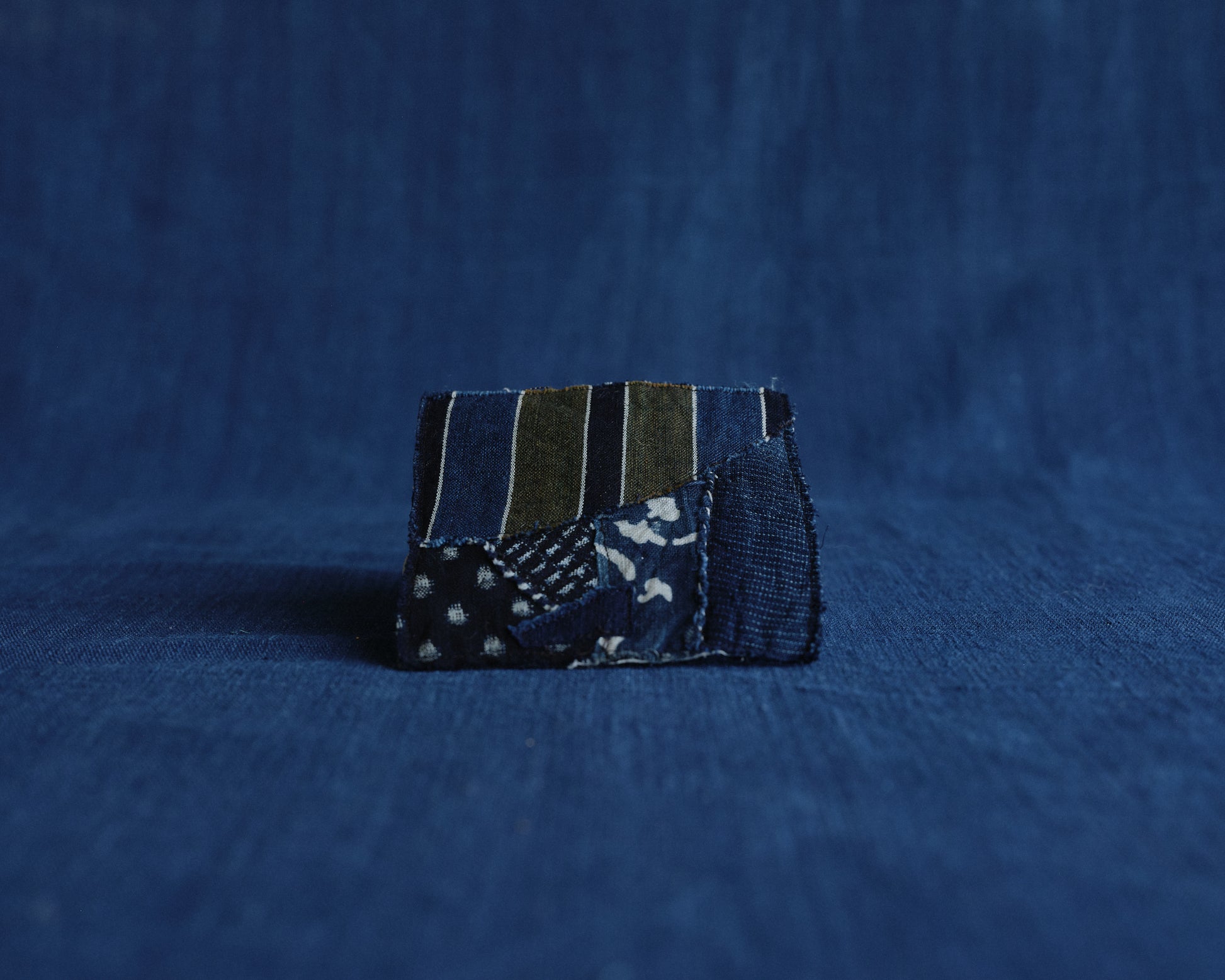 Hand-stitched Indigo Patchwork Coasters