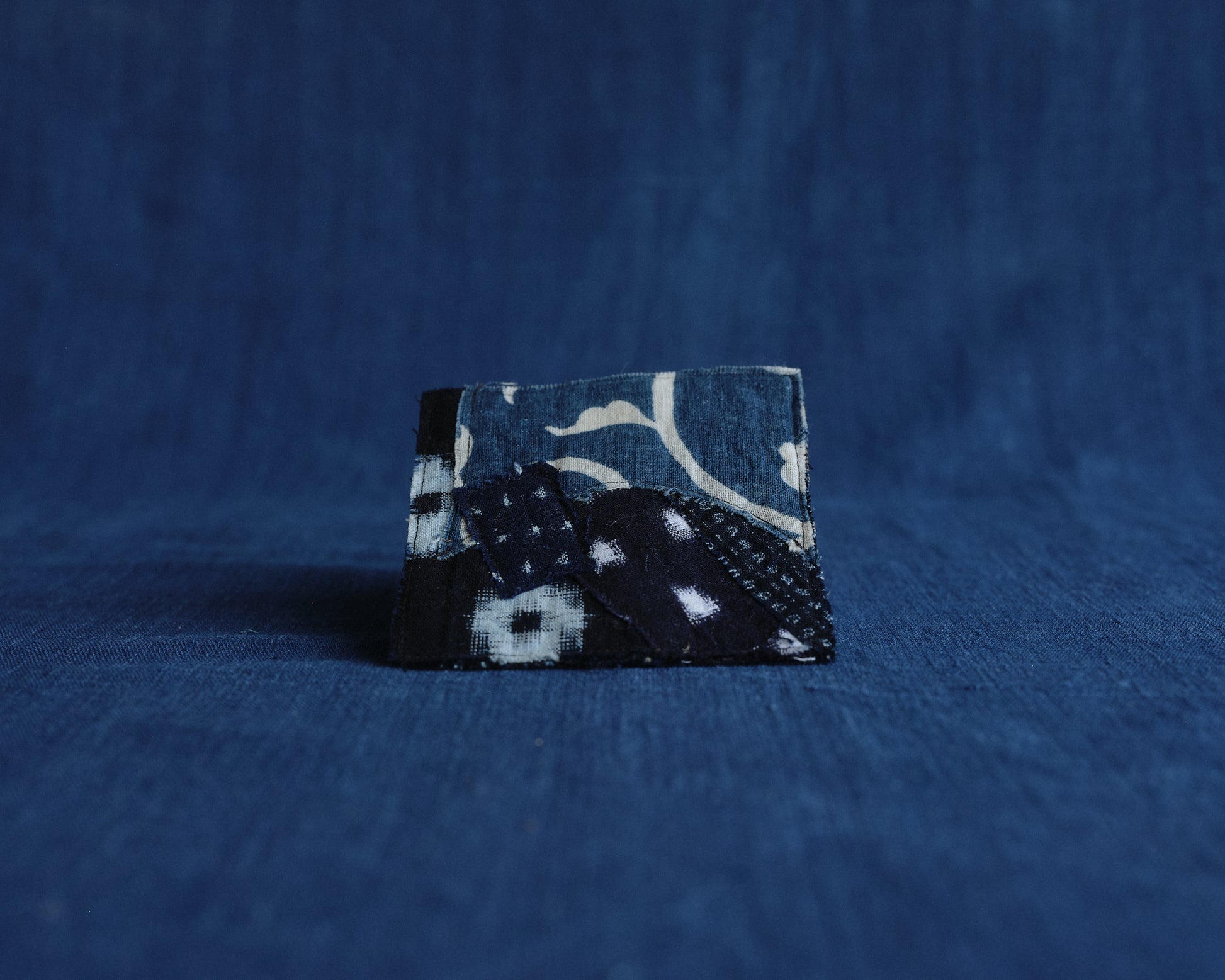 Hand-stitched Indigo Patchwork Coasters