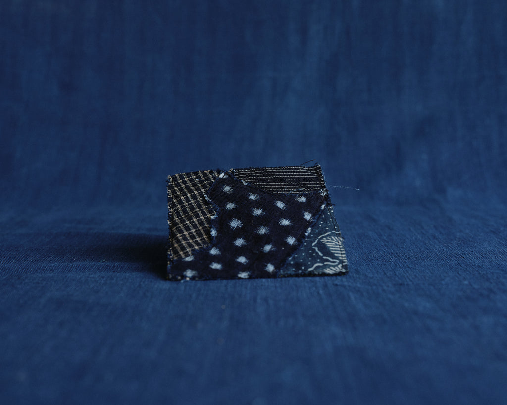 Hand-stitched Indigo Patchwork Coasters