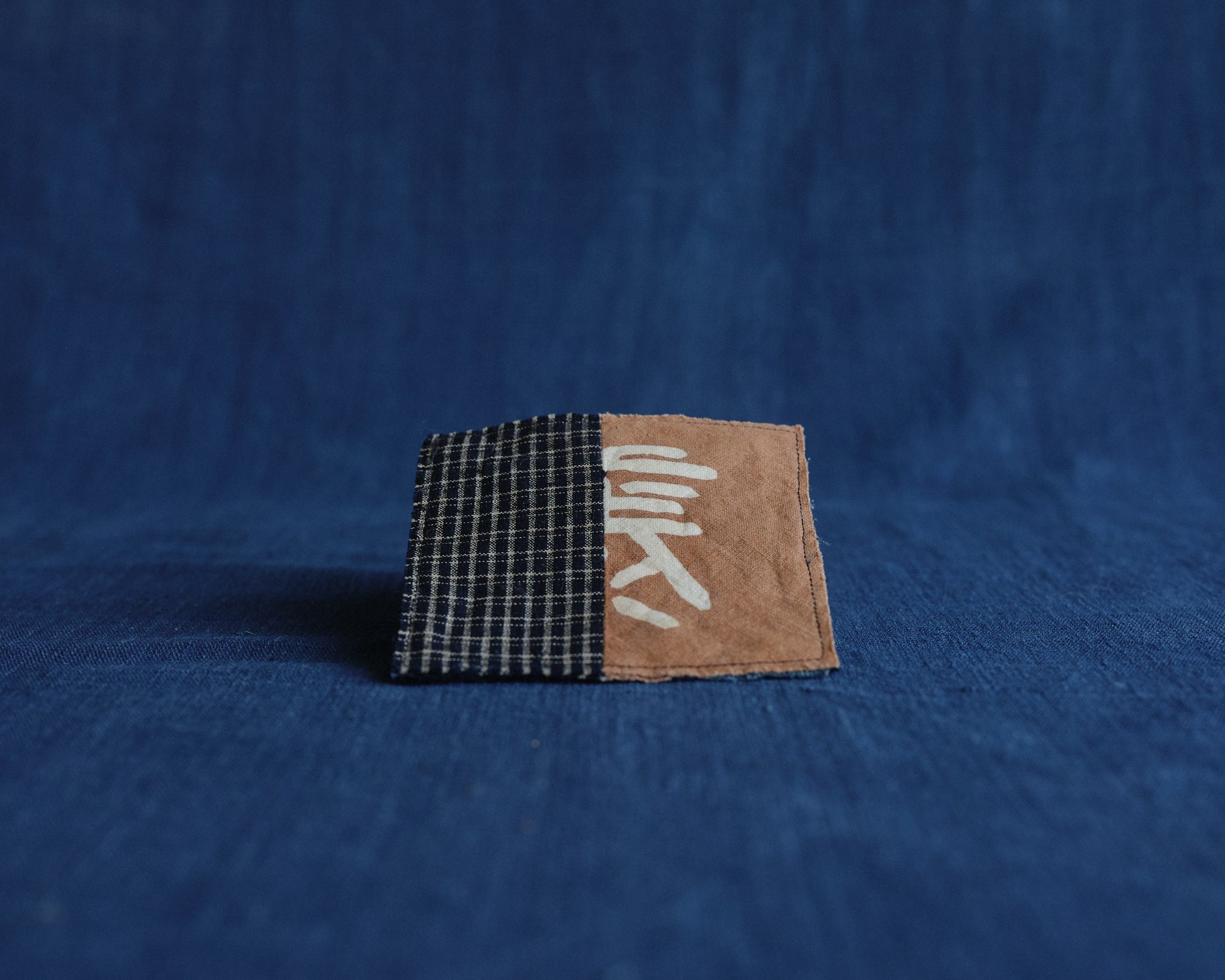 Hand-stitched Indigo Patchwork Coasters