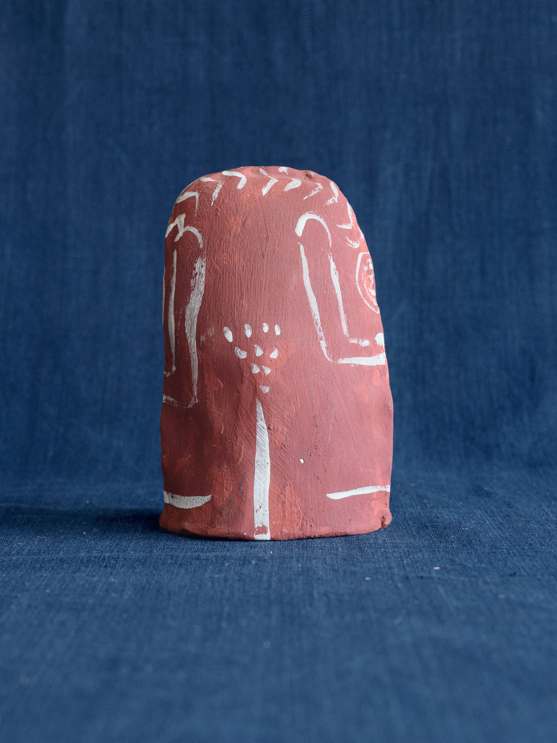 Terracotta Face Sculpture