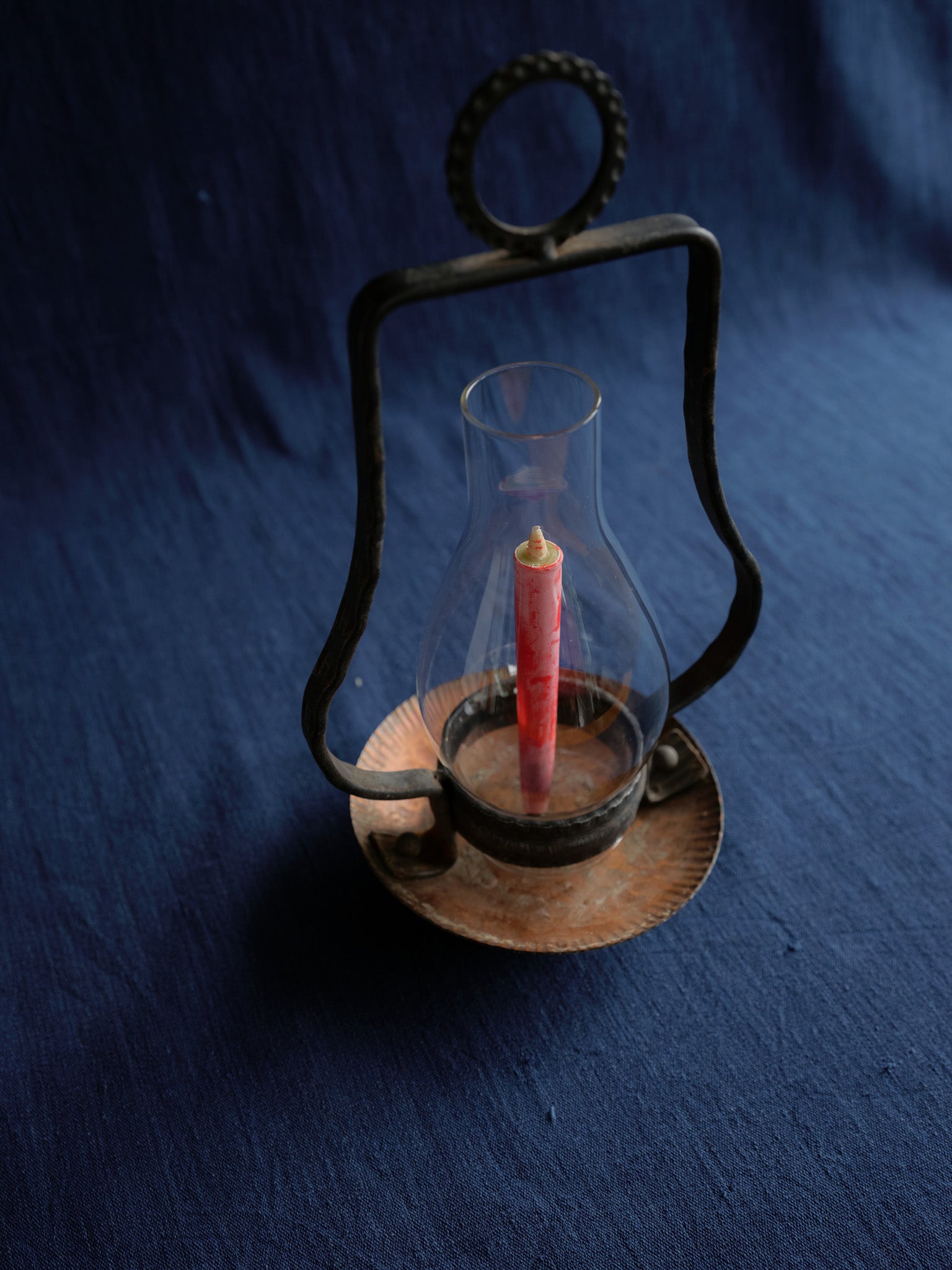 Handcrafted Copper Hearth Lantern