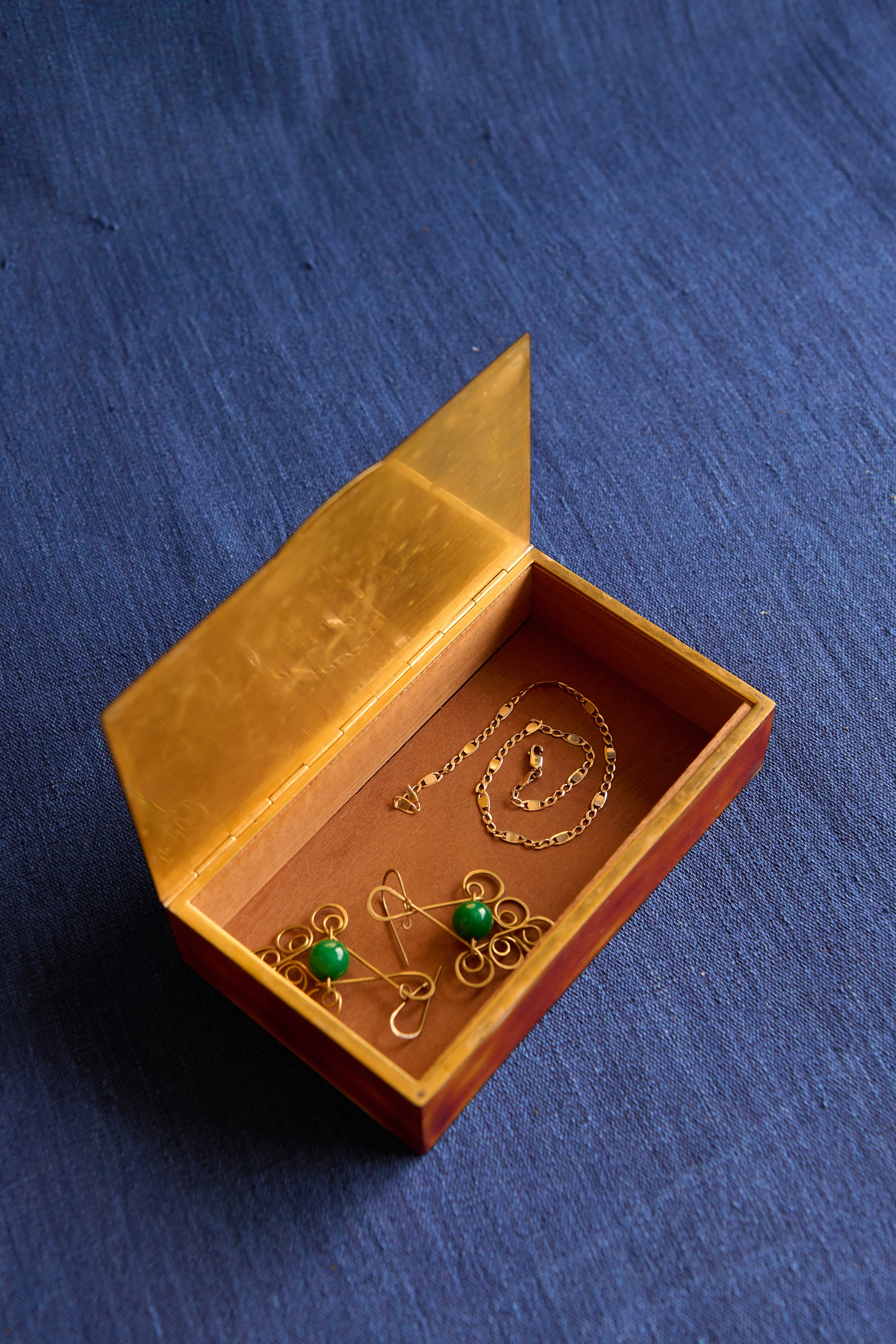 Atelier Brass Jewelry Box - Mid-Century