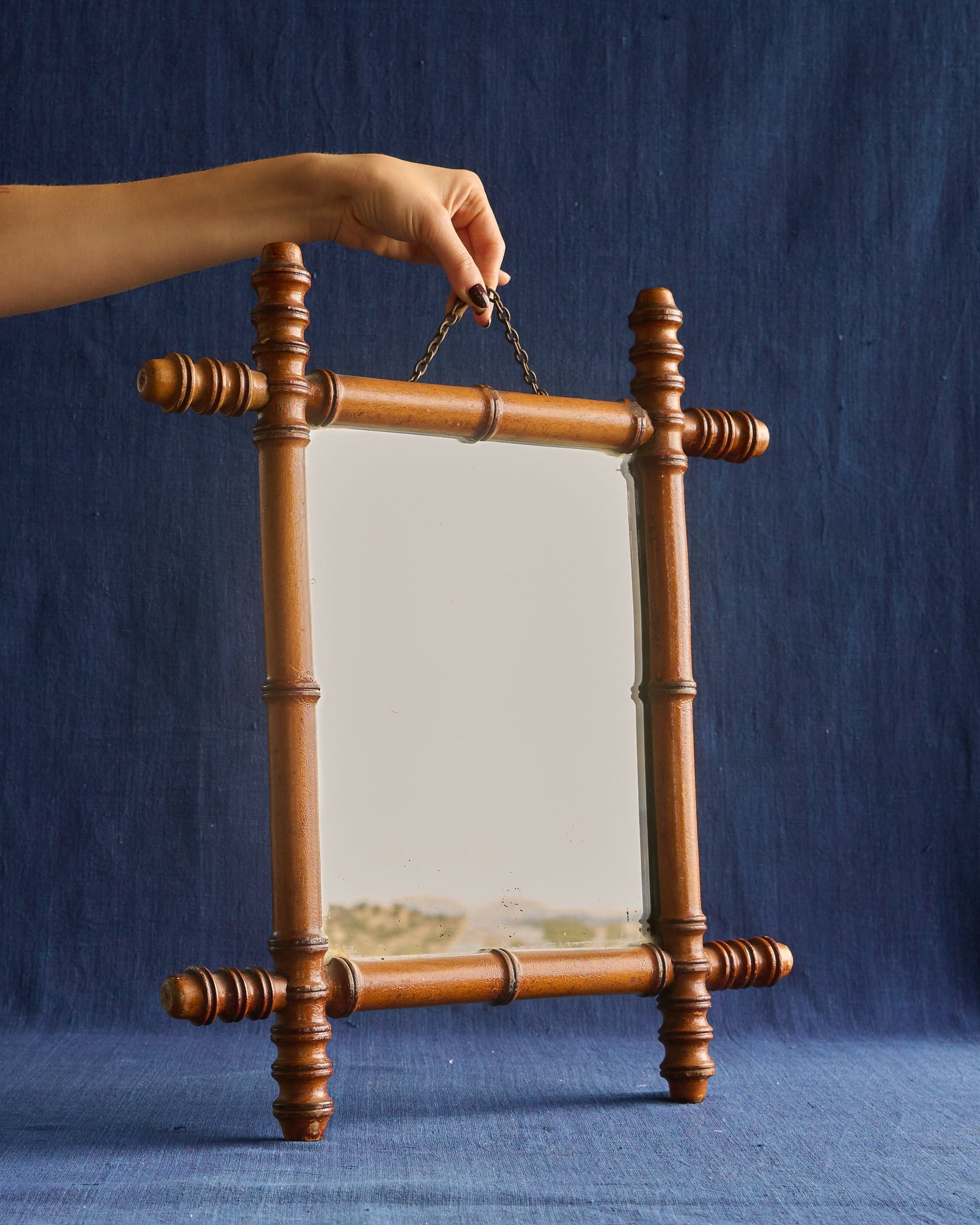 The Avignon Mirror - Turned Wood Frame, c.1930