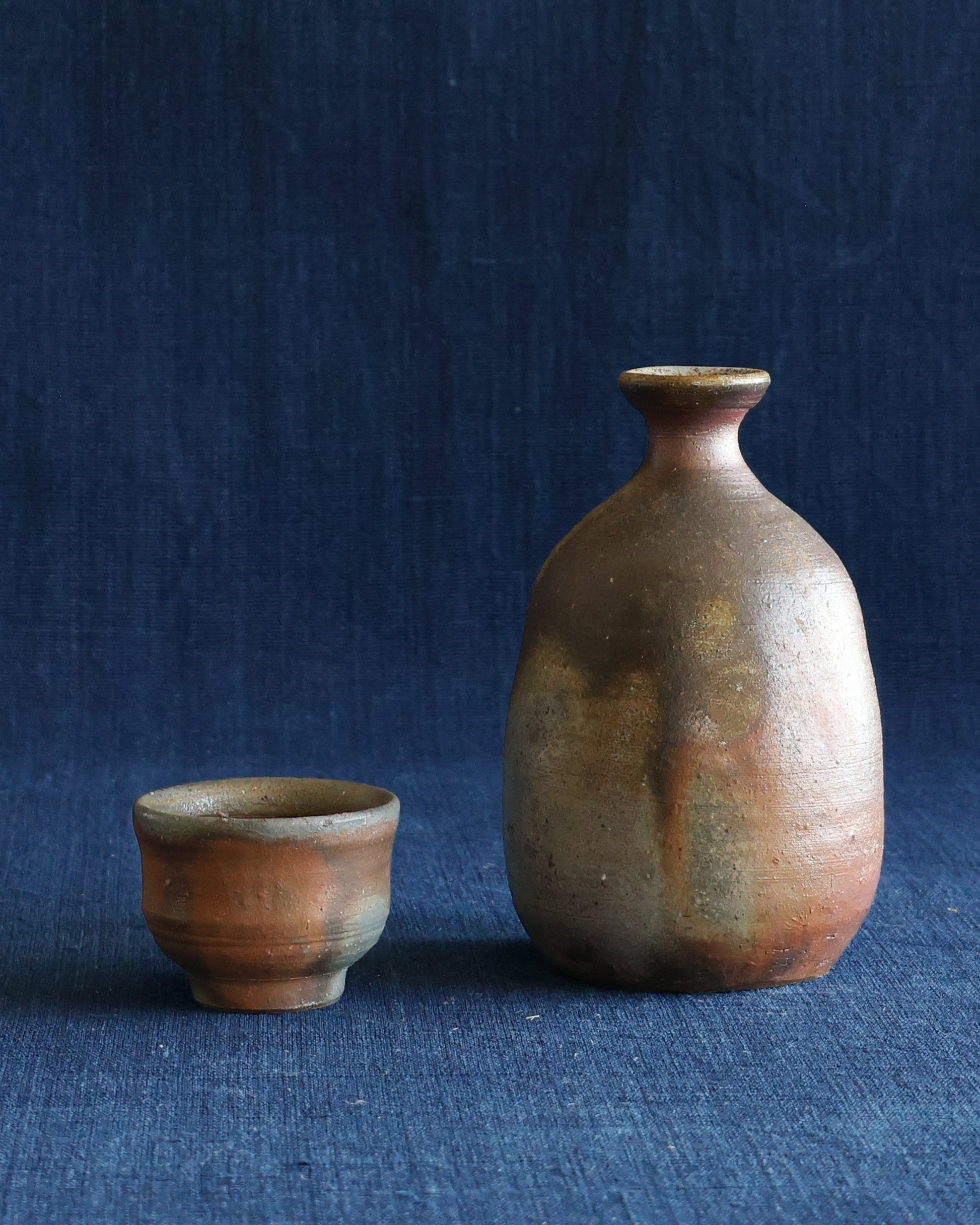 Woodfired Sake Set with Tomobako