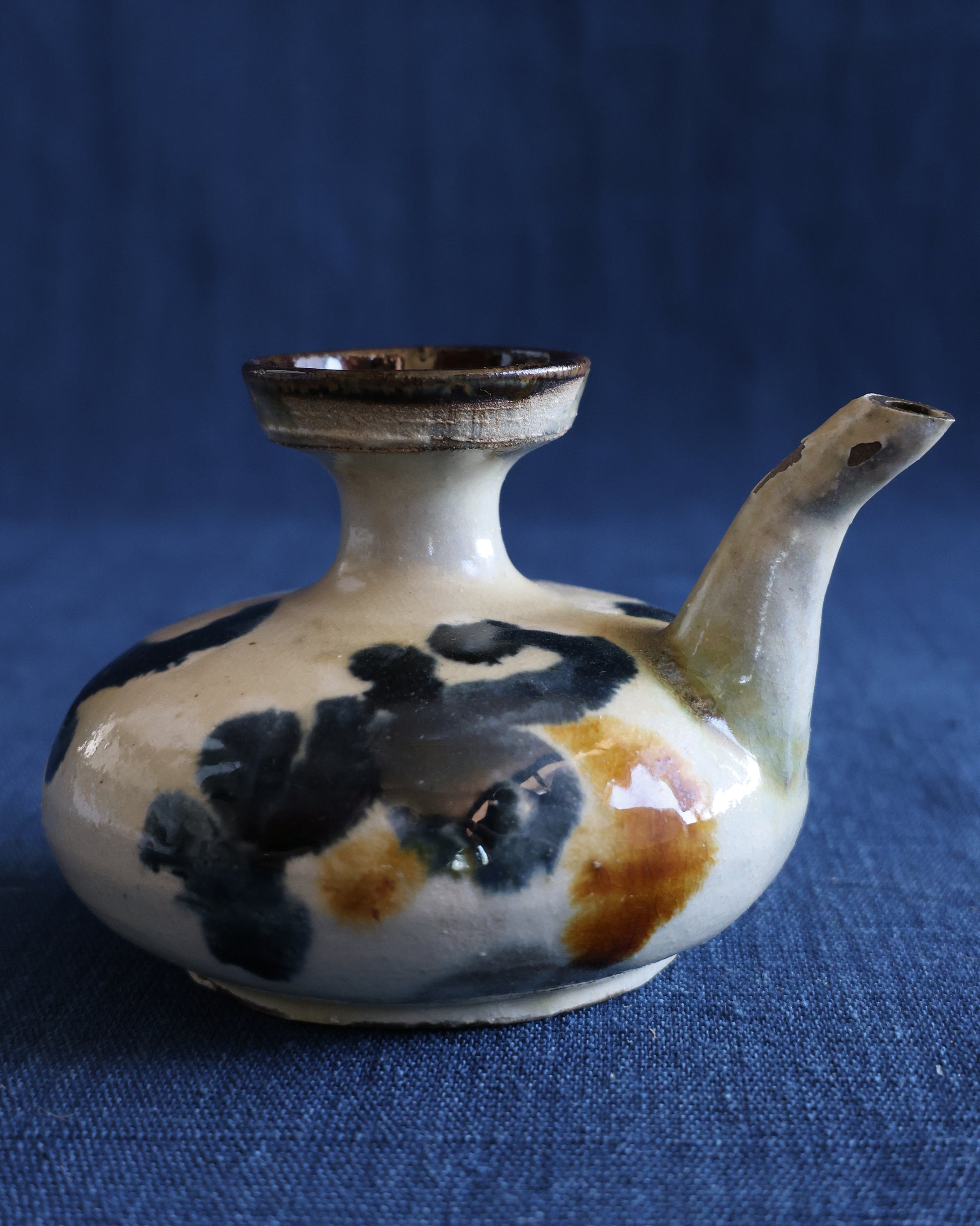 Japanese Slipware Spouted Vessel