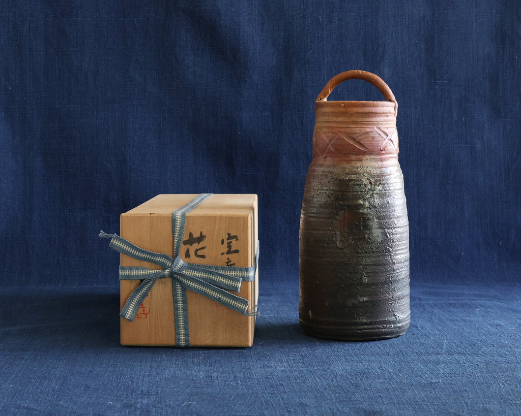 Shigaraki Vase with Handle